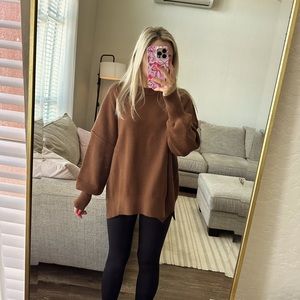 Crewneck batwing sweater